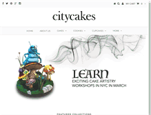 Tablet Screenshot of citycakes.com